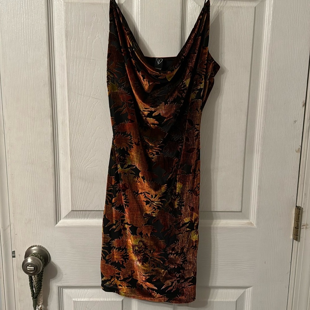 Windsor velour mini dress. Small.